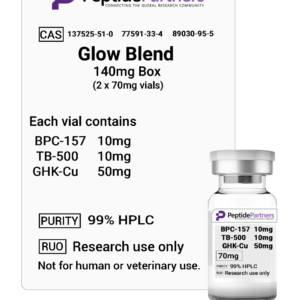 GLOW Blend: BPC-157/TB-500/GHK-Cu (70mg vials)