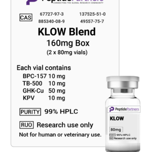 KLOW Blend: BPC-157/TB-500/GHK-Cu/KPV (80mg vials)